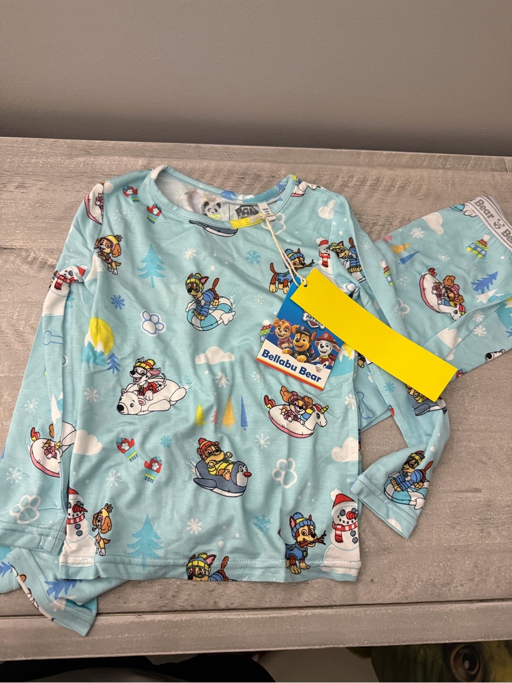 Bellabu Bear Paw Patrol Winter Pajama Set